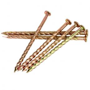 iron colored zinc floor screw,anti corrosion screw