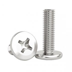 large flat head chamfered cross bolt,furniture connecting bolt,stainless steel