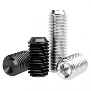 concave end locking screw,hexagonal headless screw