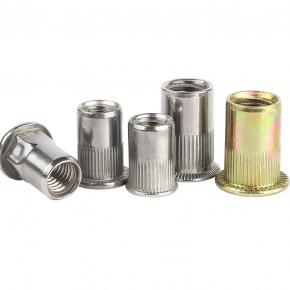  color zinc flat head self tapping nut