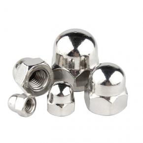 cover type decorative nut,cap with spherical head nut