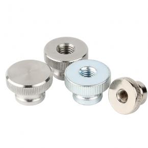 high head rolled thread hand tightening nut,blind hole hand turning nut