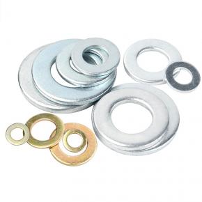 8.8 grade circular flat plate metal pin zinc coated thickened flat washer