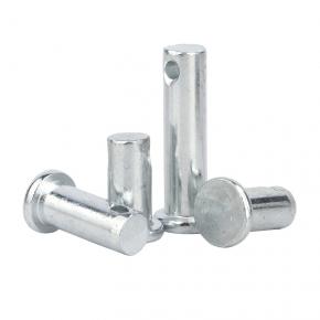 galvanized threaded pin,flat head with hole cylindrical pin