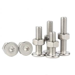 stainless steel ultra thin head flat head hexagon screw nut set