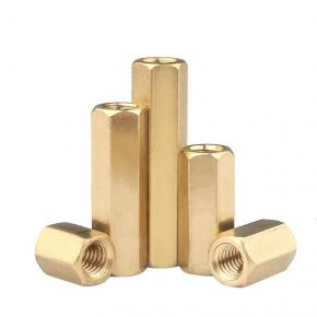 double channel hexagonal copper column isolation column nut