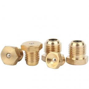 smooth copper oil nozzle, oil cup with flat cover