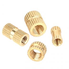 copper insert part copper flower nut,knurled nut,copper injection molded insert part
