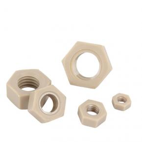PEEK acid and alkali resistant insulating resin nut,high strength hexagonal nuts